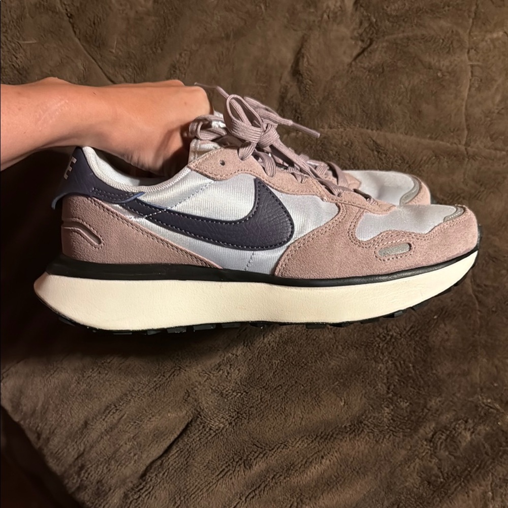 Nike Phoenix Waffle Sneakers in Pink and Gray